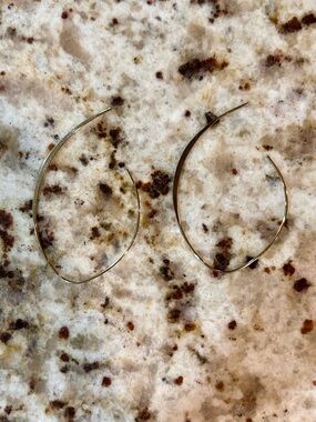 Gold Open Hoop Earrings